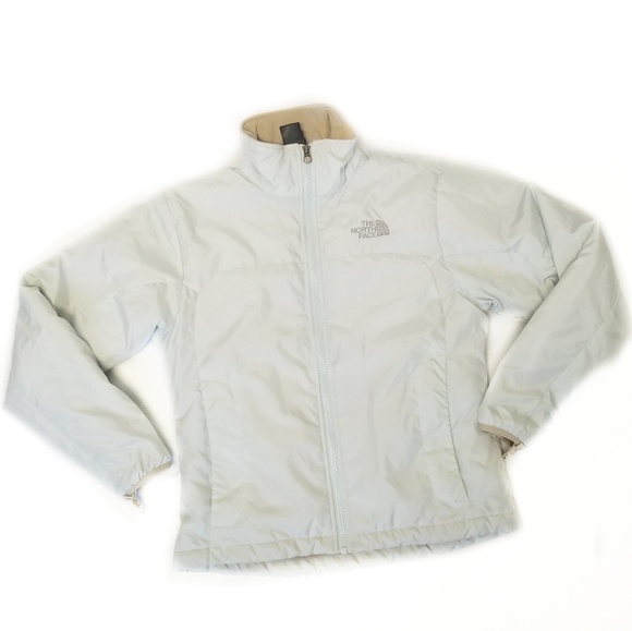 The North Face Redpoint Jacket in Light Ice Blue & Tan Womens Size XS - Picture 4 of 8